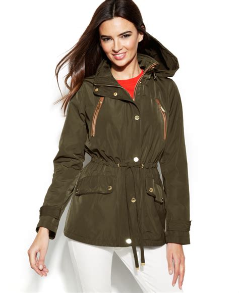 ladies coats michael kors|michael kors anorak raincoat.